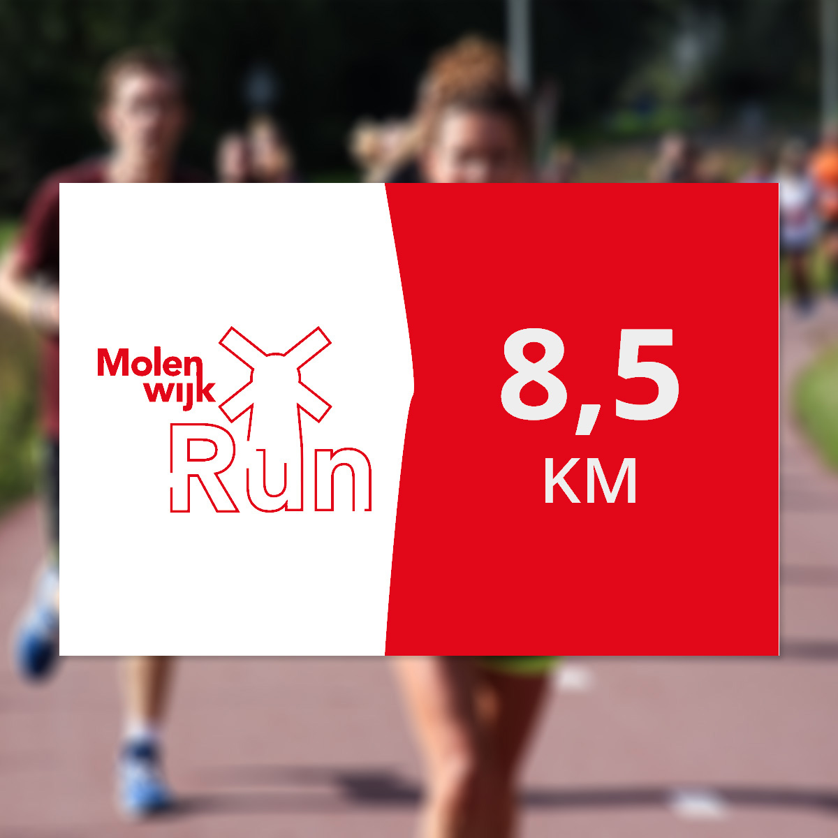 8,5 km run Molenwijk